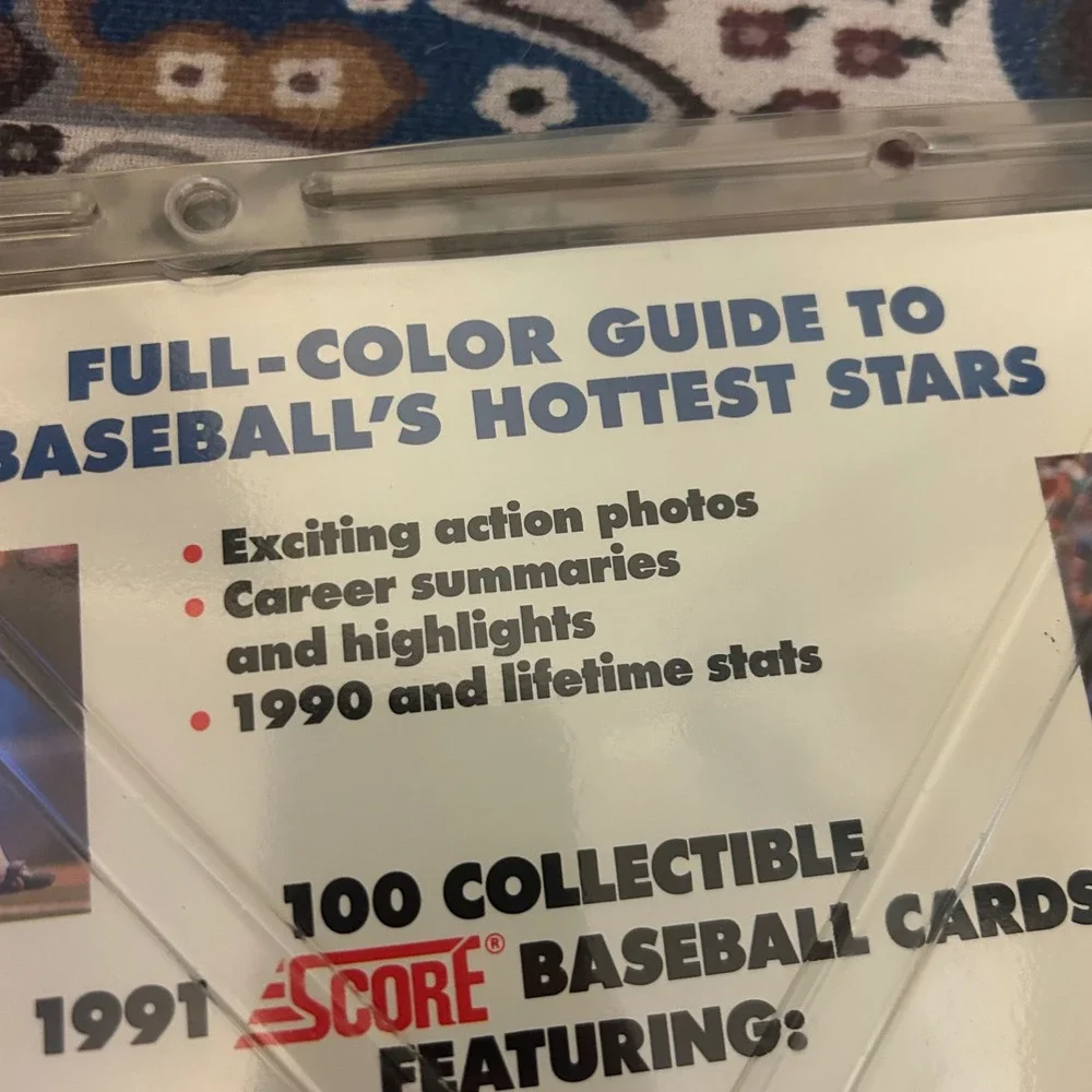 1991 Score Baseball 100 Hottest Players Superstar 100 Card Set Book Griffey Ryan